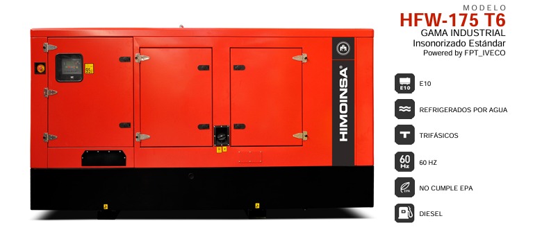 Planta de Luz Insonorizada HIMOINSA 153 kW (HFW-175 T6)