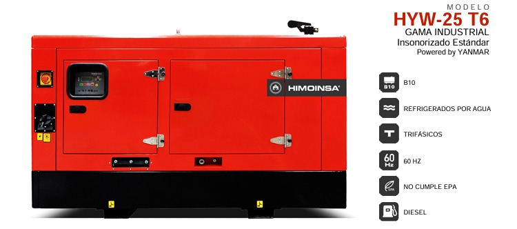 Planta de Luz Insonorizada HIMOINSA 21 kW (HYW-25 T6)